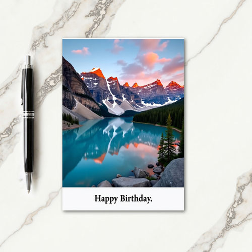 Lake View Birthday Card