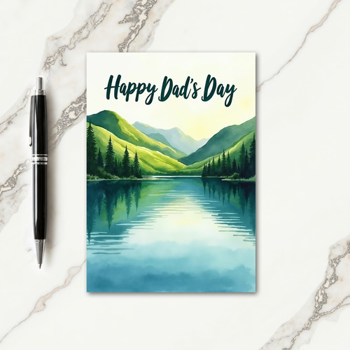 Lake View Fathers Day Card