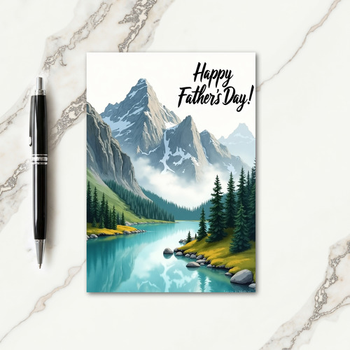 Lake View Sweet Fathers Day Card