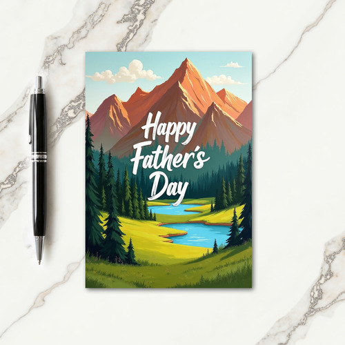 Landscape Fathers Day Card