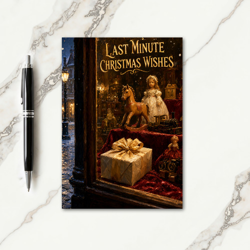 Last Minute Christmas Gifts Card