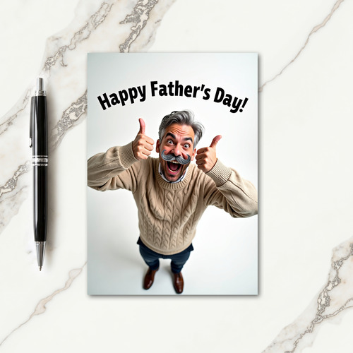 Laughing Dad Celebration Card