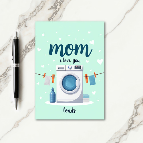 Laundry Love Mothers Day Card