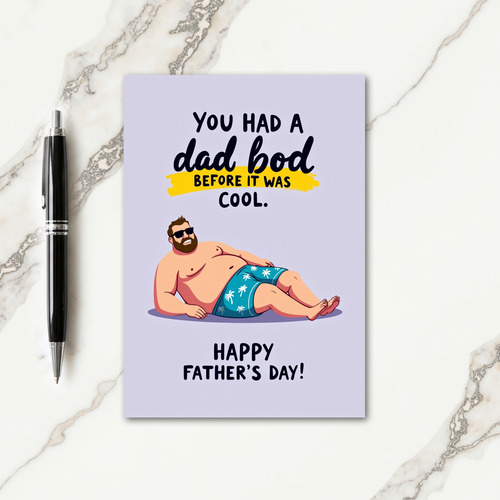 Lavendar Fathers Day Smile Card