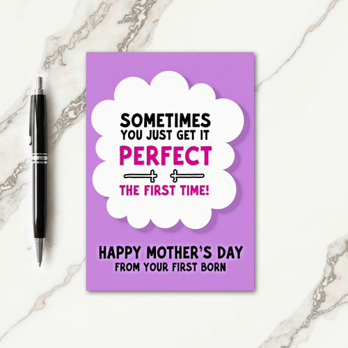 Lavendar Mothers Day Cloud Card