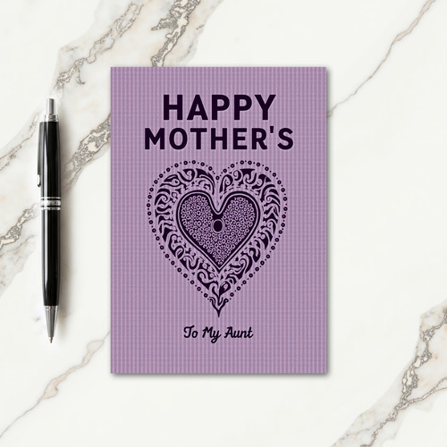 Lavender Aunts Day Design Card