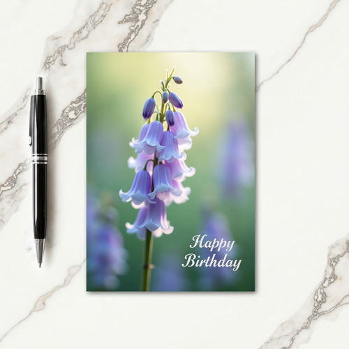 Lavender Bells Birthday Card