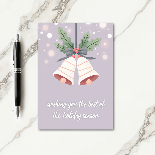Lavender Bells Christmas Card