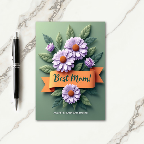 Lavender Best Grandmother Card