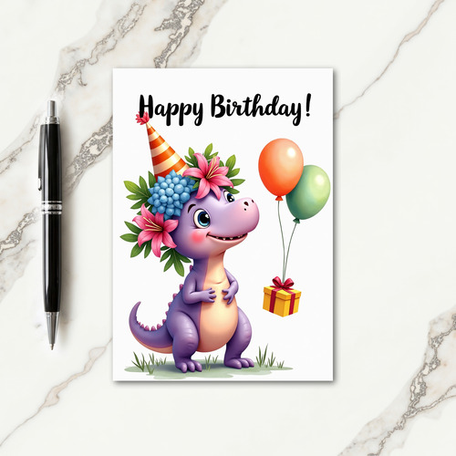 Lavender Birthday Gift Card