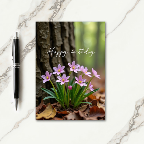 Lavender Birthday Wish Card