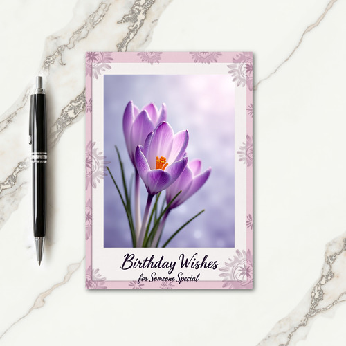 Lavender Bloom Birthday Card