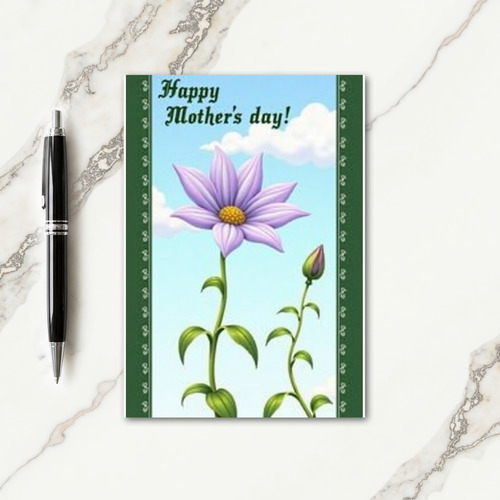 Lavender Bloom Mothers Day Card