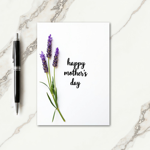 Lavender Blooms Mothers Day Card