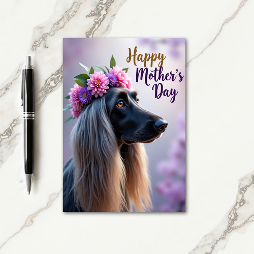 Lavender Blur Dog Card