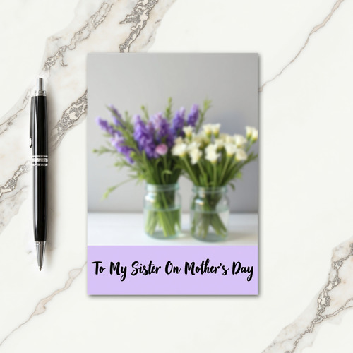 Lavender Bouquet Mothers Card