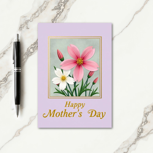 Lavender Field Mothers Day Card