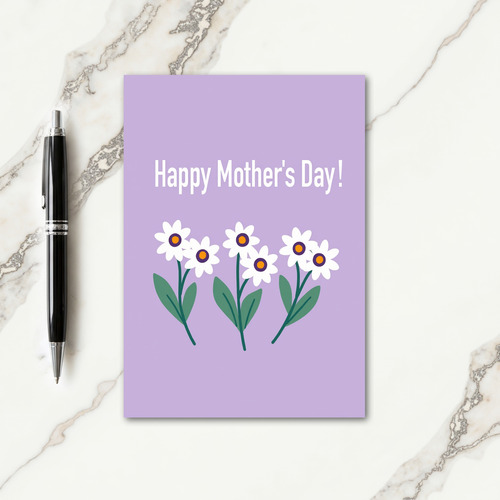 Lavender Floral Mother Card