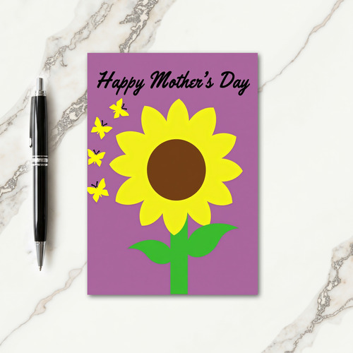 Lavender Flower Hello Card