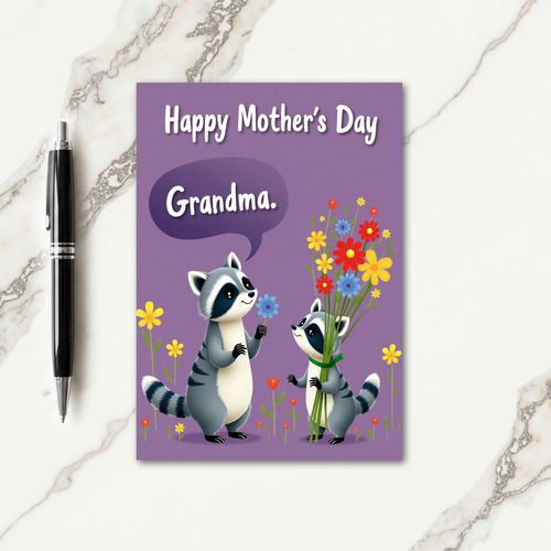 Lavender Grandmas Day Card