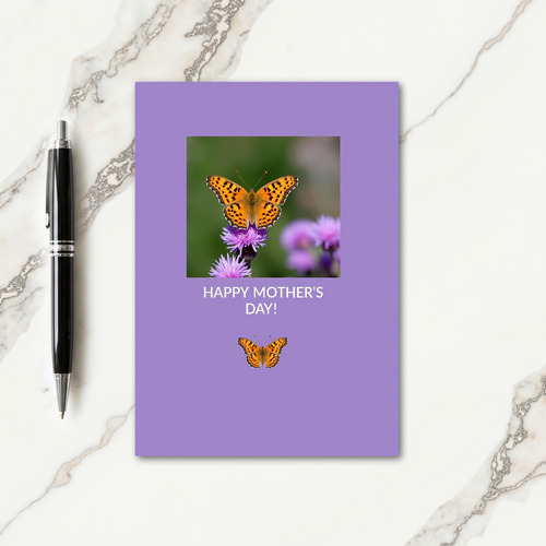 Lavender Insect Photo Card