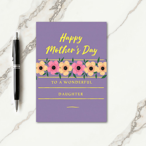 Lavender Moms Day Greeting Card