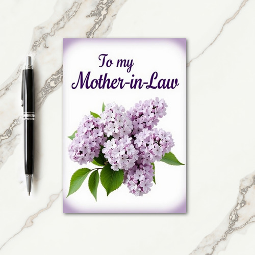 Lavender Motherinlaw Card