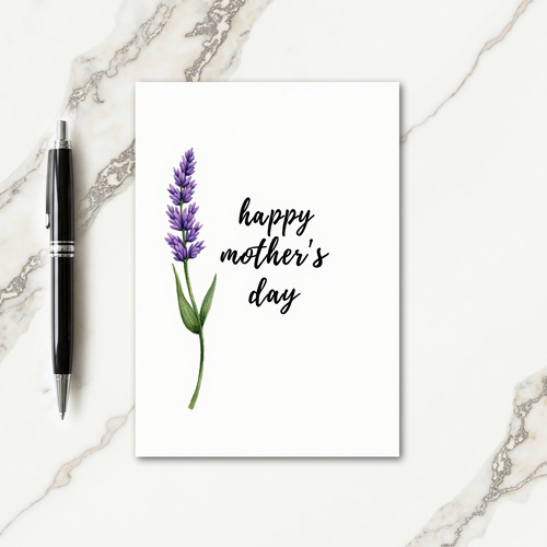Lavender Mothers Day Art Card