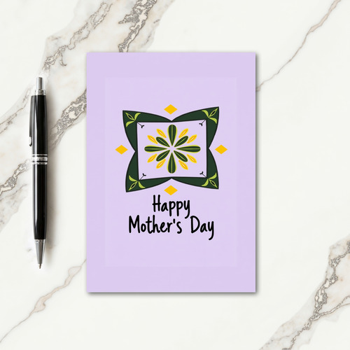 Lavender Mothers Day Blossom Card