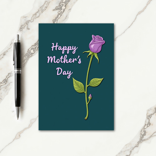 Lavender Mothers Day Floral Card