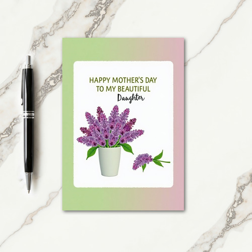 Lavender Mothers Day Gift Card