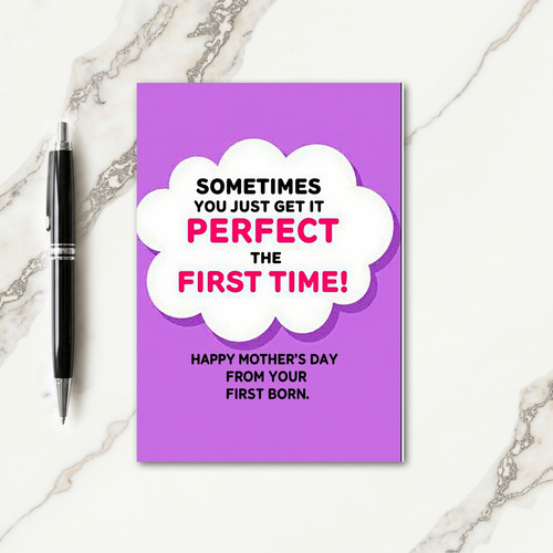 Lavender Mothers Day Message Card
