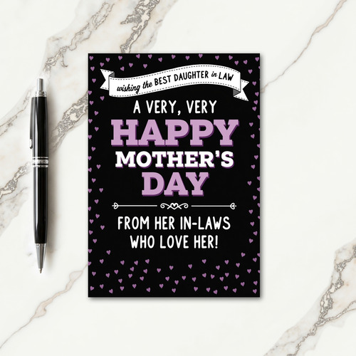 Lavender Mothers Day Shadow Card