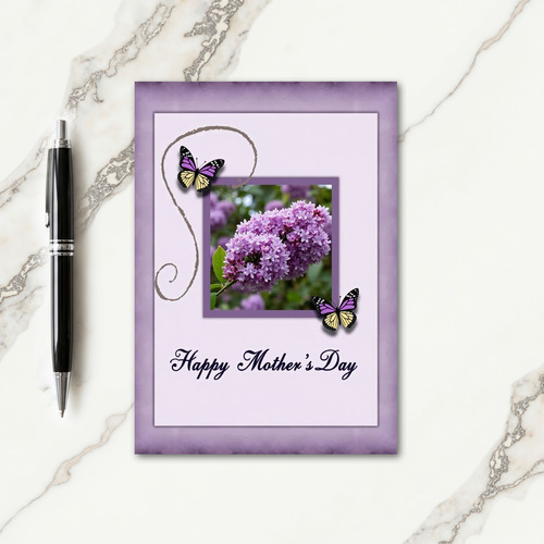 Lavender Mothers Day Spring Card