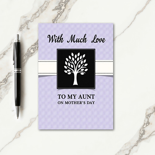 Lavender Mothers Day Tree Card