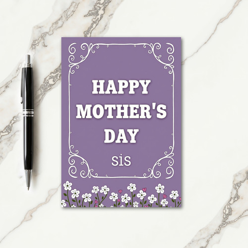 Lavender Mothers Day Wish Card