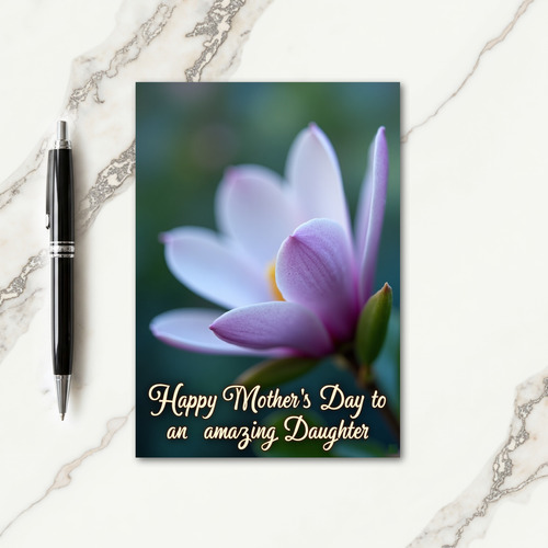 Lavender Petal Mothers Day Card
