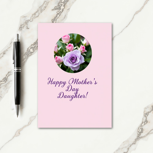 Lavender Rose Mothers Day Card