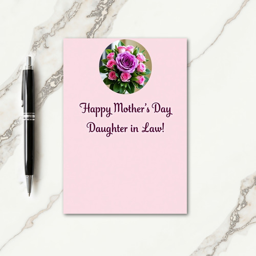 Lavender Roses Mothers Day Card