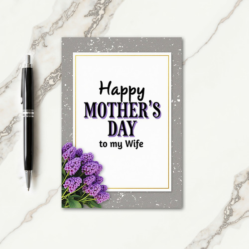 Lavender Shadow Mother Card