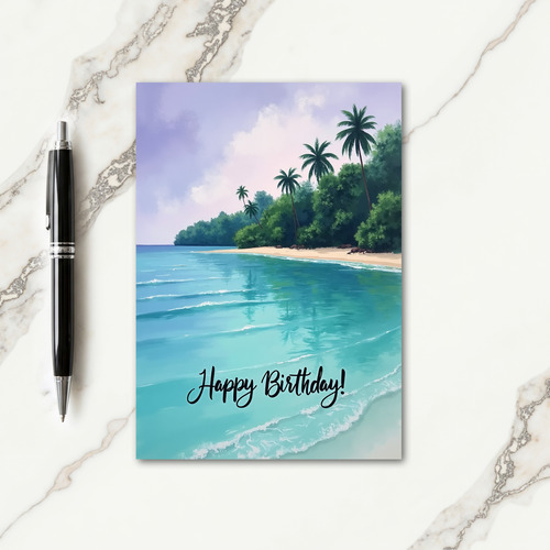 Lavender Sky Birthday Card
