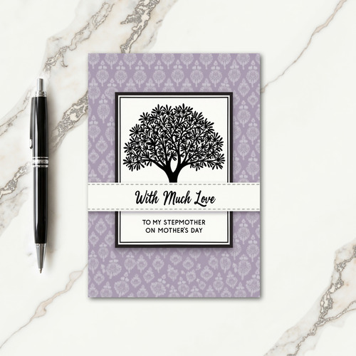 Lavender Tree Mothers Day Card