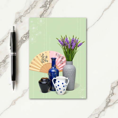 Lavender Vase Mothers Day Card