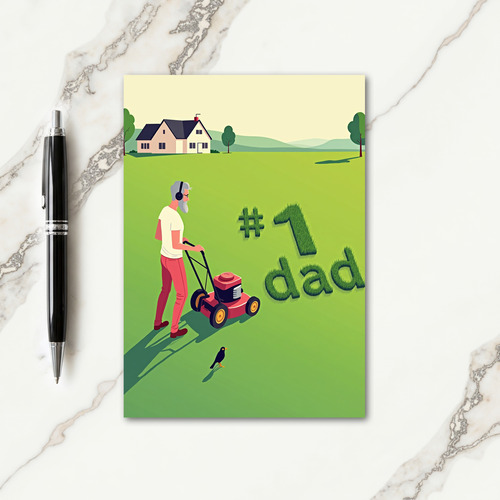 Lawn Art Fathers Day Card