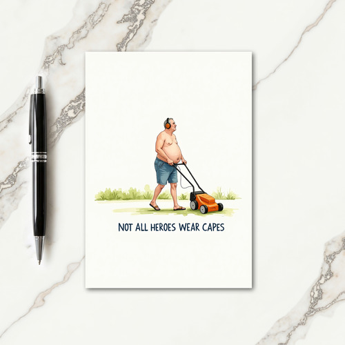Lawnmower Sweet Fathers Day Card