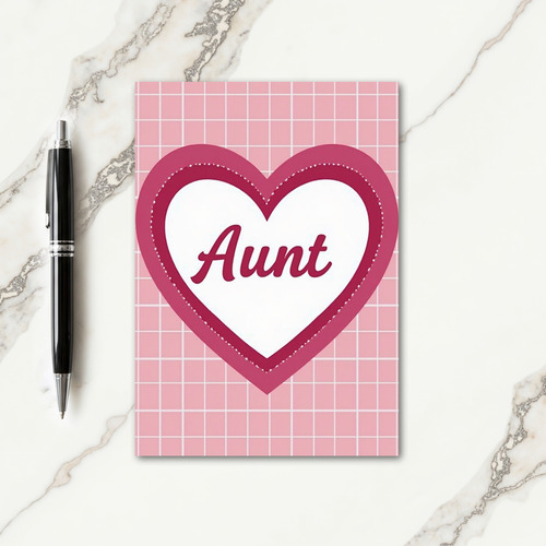 Layered Aunts Day Heart Card
