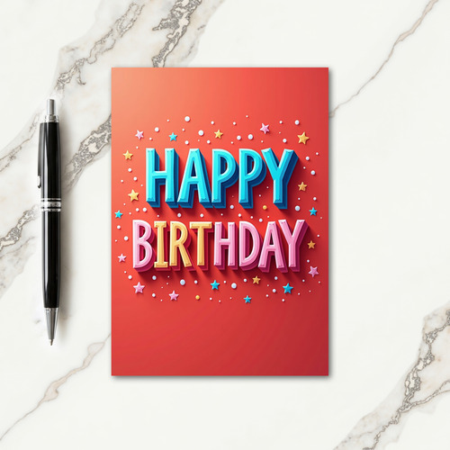 Layered Birthday Wishes Card