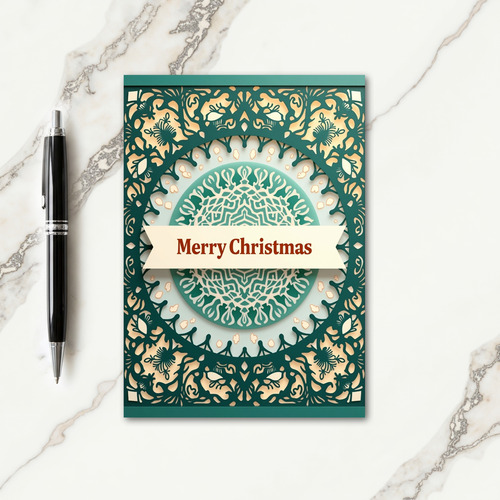 Layered Christmas Art Card