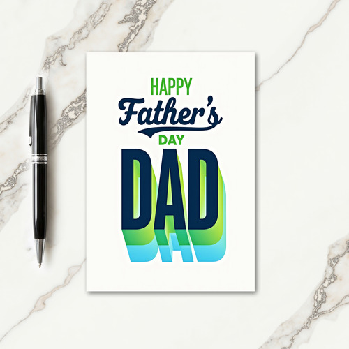 Layered Dad Fathers Day Card