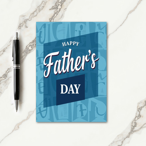Layered Fathers Day Graphic Card